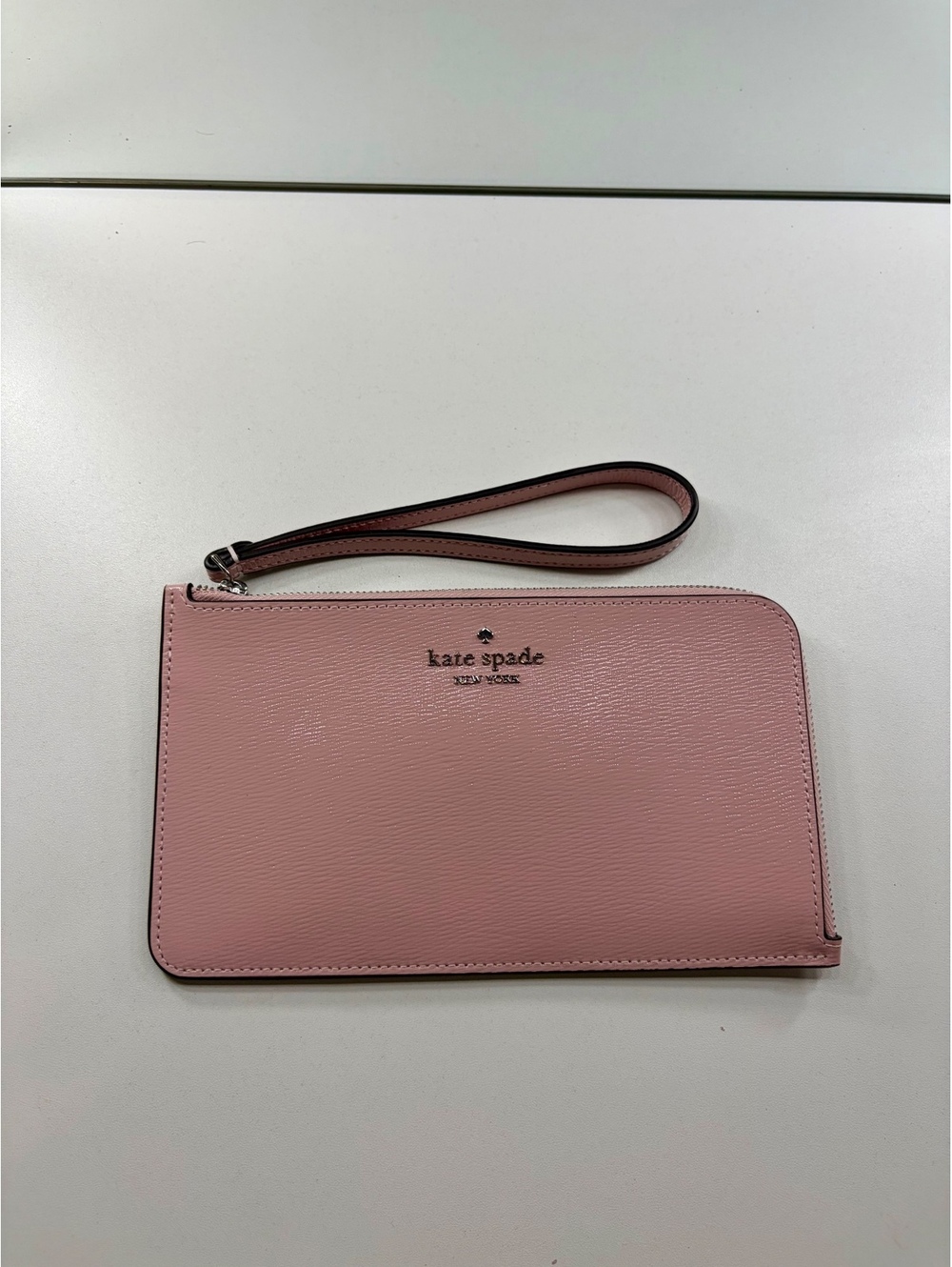 Kate Spade Pink Leather Wristlet Clutch